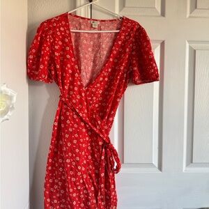 Billabong Red Floral Midi Dress
